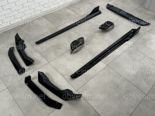 Комплект обвеса M paket LCI Paradigm Black Knight для BMW X6 G06 2023+, цвет черный глянец