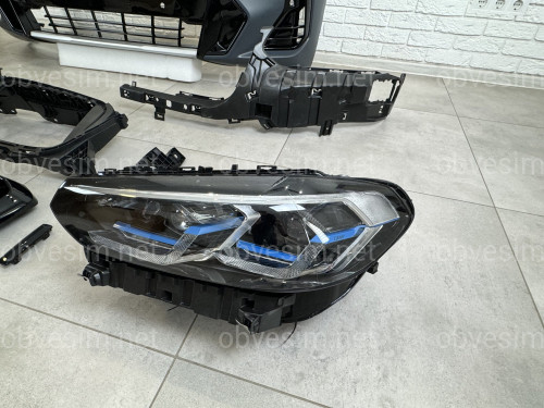 Комплект рестайлинга передней части M paket LCI 2022+ для BMW X3 G01 2018-2021 / BMW X4 G02 2018-2021
