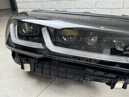 Фары Shadow Line LED LCI 2020+ рестайлинг для BMW G30 / G31 2016-2020 2шт. с заменой бампера на 20+