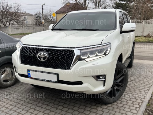 Решетка с ресницами TRD для Toyota Land Cruiser Prado 150 2018-2023