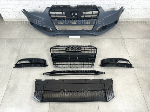 Бампер передний в сборе S-Line для Audi A5 2012-2015