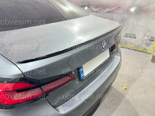 Спойлер лип BMW 5 series G30 2017-2023 ABS пластик, цвет черный