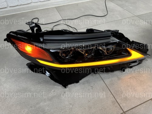 FULL LED фары 3 линзы для Toyota Camry 70 USA 2017-2024