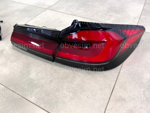 Задние LED фонари LCI 2020+ рестайлинг для 2016-2020 BMW G30 4шт. с логотипом BMW