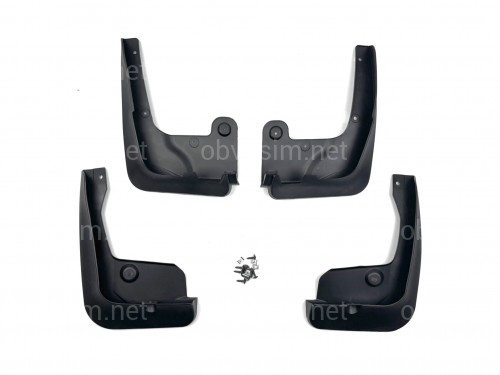Брызговики BMW X3 F25 / X4 F26 M-Paket 2014-2018, комплект 4 шт.