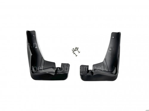 Брызговики передние под оригинал Mitsubishi Outlander XL 2007-2012 под широкий порог, комплект 2 шт.