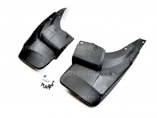 Брызговики задние под юбку Toyota Land Cruiser Prado 150 2009-2022, комплект 2 шт.