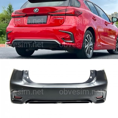 Бампер задний рестайлинг 2017+ для Lexus CT 200h 2010-2021