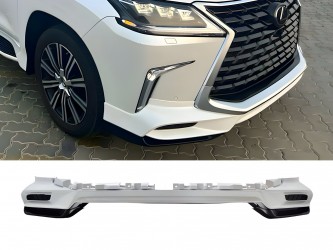 Обвес юбка переднего бампера  Lexus LX 570 450d 2015-2022 цвет белый
