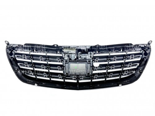 Решетка радиатора под радар CHROME ДЛЯ AMG для Mercedes-Benz S-class W222 2013-2020