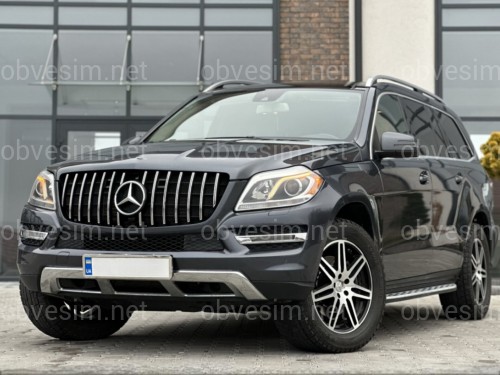 Решетка радиатора GT CROME Mercedes-Benz GL class X166 2012-2015 ОБЫЧНЫЙ НЕ AMG