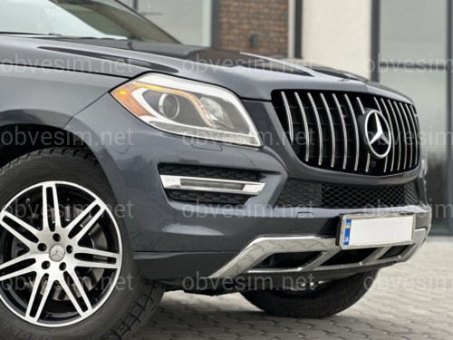 Решетка радиатора GT CROME Mercedes-Benz GL class X166 2012-2015 ОБЫЧНЫЙ НЕ AMG