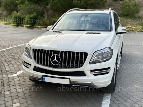 Решетка радиатора GT CROME Mercedes-Benz GL class X166 2012-2015 ОБЫЧНЫЙ НЕ AMG