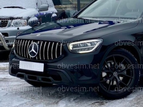 Решетка радиатора GT CHROME Mercedes GLC-Class X253 / C253 2020-2023 (НЕ AMG)