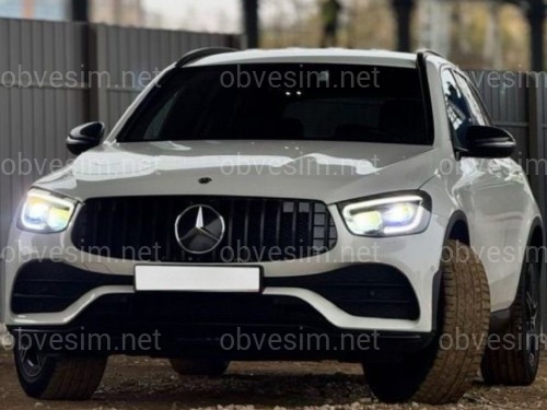 Решетка радиатора GT BLACK ДЛЯ AMG Mercedes AMG GLC-Class X253 / C253 2020-2023