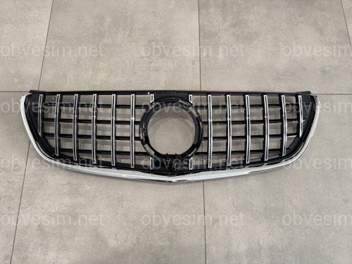 Решетка радиатора GT CHROME Mercedes Benz V-class W447 2020-2023 ДЛЯ AMG