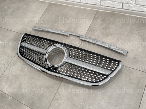 Решетка радиатора DIAMOND SILVER Mercedes Benz Vito W447 2020-2023