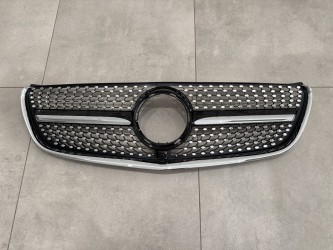 Решетка радиатора DIAMOND BLACK Mercedes Benz V-class W447 2014-2019 ДЛЯ AMG И ОБЫЧНОГО