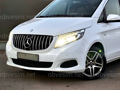 Решетка радиатора GT CHROME Mercedes Benz V-class W447 2020-2023 ОБЫЧНЫЙ НЕ AMG