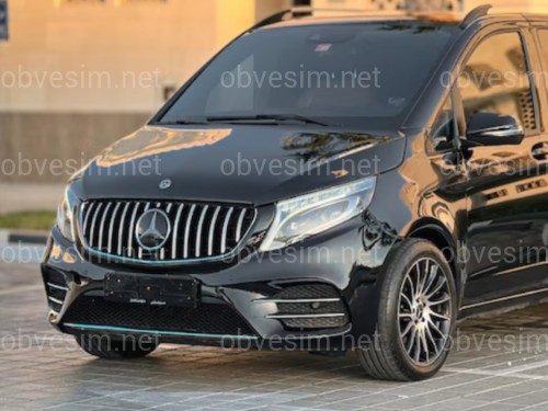 Решетка радиатора GT CHROME Mercedes Benz V-class W447 2020-2023 ДЛЯ AMG