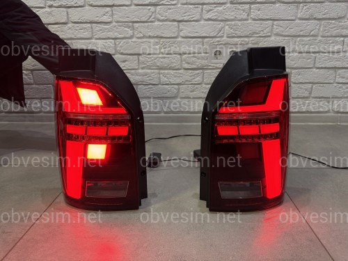 Задние LED фонари стиль Multivan T6.1 2020+ для Volkswagen T6 2015-2019 ляда 2шт.