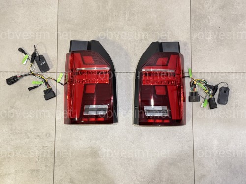 Задние LED фонари стиль Multivan T6.1 2020+ для Volkswagen T6 2015-2019 ляда 2шт.