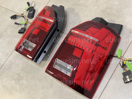 Задние LED фонари стиль Multivan T6.1 2020+ для Volkswagen T6 2015-2019 ляда 2шт.