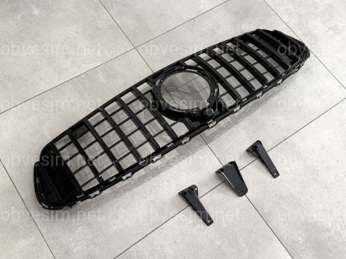 Решетка радиатора GT BLACK ДЛЯ AMG Mercedes AMG GLC-Class X253 / C253 2020-2023