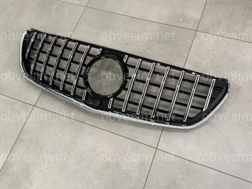 Решетка радиатора GT CHROME Mercedes Benz V-class W447 2014-2019 ДЛЯ AMG И ОБЫЧНОГО