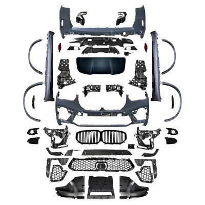 Комплект обвеса X5M F95 BMW для G05 2018-2022 (бампера в сборе, пороги, арки, ноздри, корпуса зеркал, жабры, спойлер)