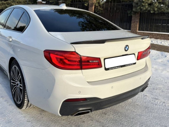 Спойлер лип M-Performance BMW 5 series G30 2017- ABS пластик, цвет черный глянец