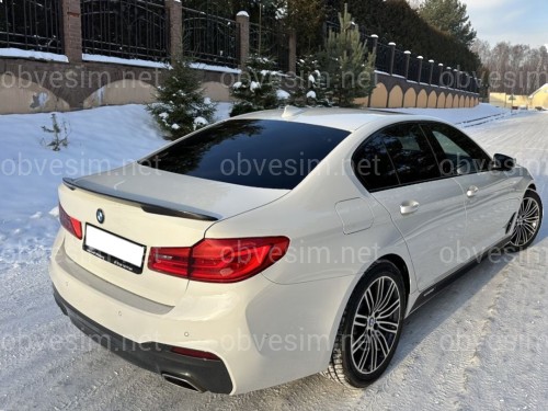 Спойлер лип M-Performance BMW 5 series G30 2017- ABS пластик, цвет черный глянец