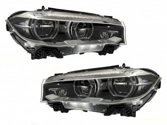 Фары Full LED BMW X5 F15 / X6 F16 2013-2018 комплетные с блоками 2шт., АПГРЕЙД КСЕНОН В LED