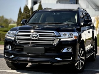 Юбка переднего бампера Modellista Toyota Land Cruiser 200 2015-2021 цвет черный 202