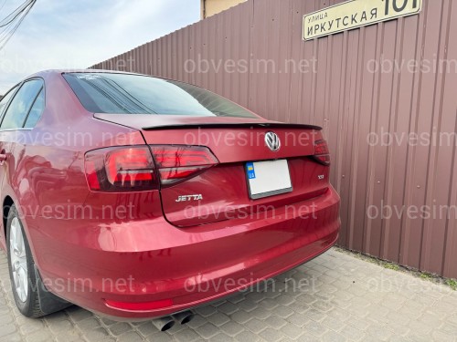 Спойлер лип Volkswagen Jetta 6 2010-2017 ABS пластик, цвет черный глянец
