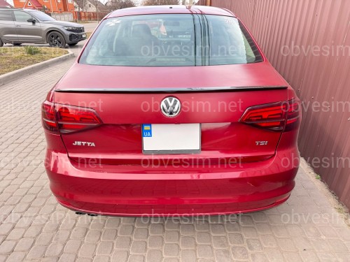 Спойлер лип Volkswagen Jetta 6 2010-2017 ABS пластик, цвет черный глянец