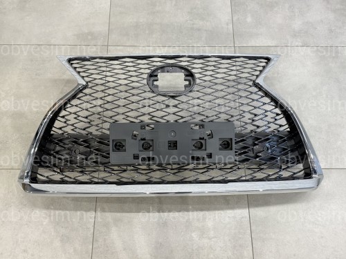 Решетка радиатора с хромом F-Sport Lexus RX 2019-2022 глянцевый хром