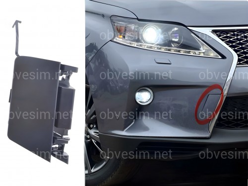 Заглушка буксира для бампера F-SPORT Lexus RX 2012-2015 правая сторона 5212748917