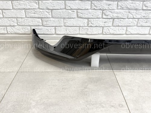 Юбка обвес переднего бампера ONYX BLACK Toyota Land Cruiser Prado 150 2018-2023 цвет черный 202