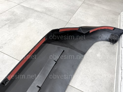 Юбка обвес переднего бампера ONYX BLACK Toyota Land Cruiser Prado 150 2018-2023 цвет черный 202