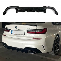 Накладка заднего бампера диффузор M-Performance 340i черная BMW 3 series G20 2019-2022