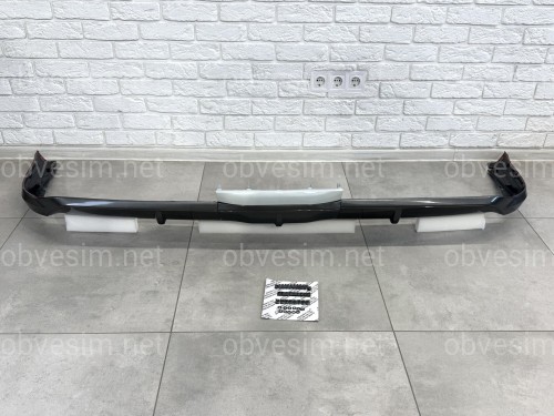 Юбка заднего бампера F-Sport Lexus LX 570 2012-2015 цвет белый