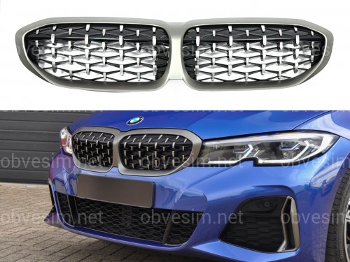 Решетка радиатора M340 BMW 3 Series G20 G21 2019-2022