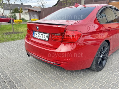 Спойлер лип багажника BMW F30 2012-2018 АBS пластик, черный глянец