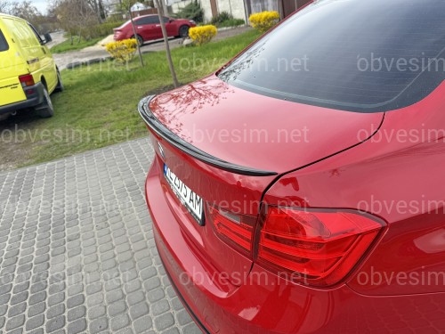 Спойлер лип багажника BMW F30 2012-2018 АBS пластик, черный глянец