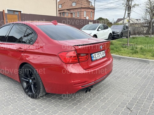 Спойлер лип багажника BMW F30 2012-2018 АBS пластик, черный глянец