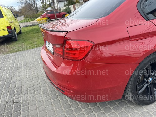 Спойлер лип багажника BMW F30 2012-2018 АBS пластик, черный глянец