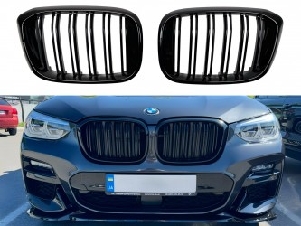 Решетка радиатора ноздри M стиль BMW X3 G01 X4 G02 2018-2021