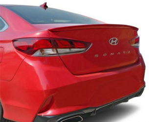 Спойлер лип Hyundai Sonata LF рестайлинг 2018-2019 ABS пластик, цвет черный глянец