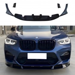 Юбка переднего бампера X3M F97 / X4M F98 2018-2021, цвет черный глянец